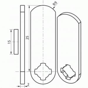 Came 4929-01 pour serrure Ronis 4900-01