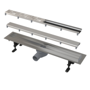 Caniveau de douche avec grille carrelable…