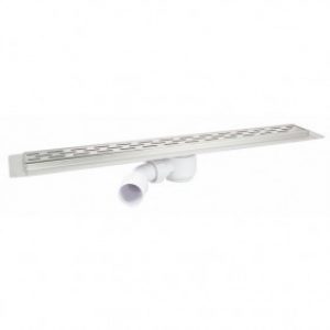 Caniveau de douche inox avec bavette d’étanchéité – Showerdrain Eko