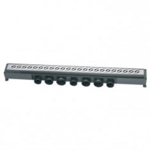 Caniveau de douche à l’italienne Venisio avec grille inox