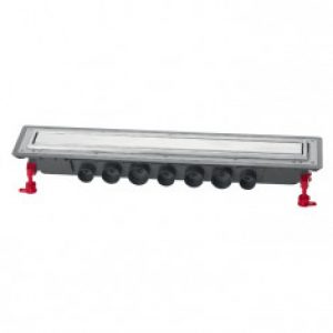 Caniveau de douche à l’italienne Venisio Expert avec grille inox