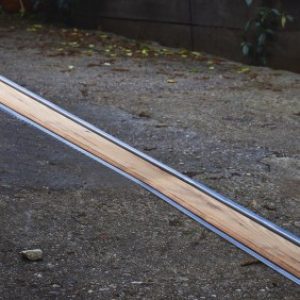 Caniveau Self 100 – avec grilles Bois Chêne –  fente 8 mm – sans pentes