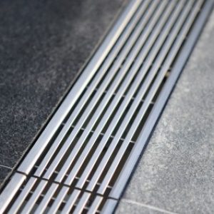 Caniveau Self 100 – avec grilles inox – sans pentes  – 1000mm