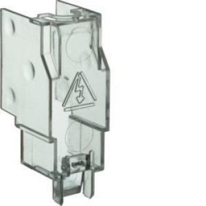 Capot cache borne 3P inter fus – APPAREILLAGE DE TETE  HAGER HZF202