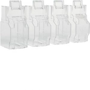 Capot cache borne 4P inter fus – APPAREILLAGE DE TETE  HAGER HZF205