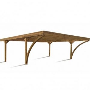 Carport double en bois MADEIRA HAROLD 30,92m²