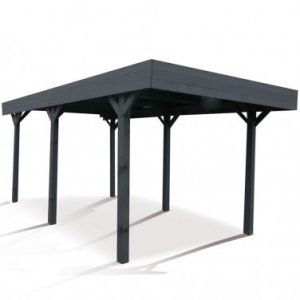 Carport en bois MADEIRA LOUISON avec couverture polycarbonate 15.75m²