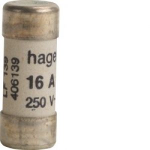 Cart. fusible 16A 10,3×25,8mm –   HAGER LF139