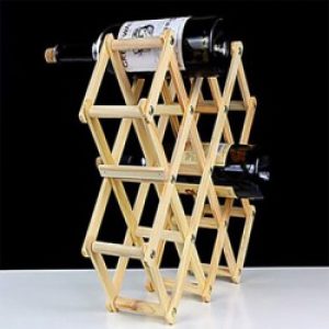 Casier à 10 bouteilles en bois Blanc