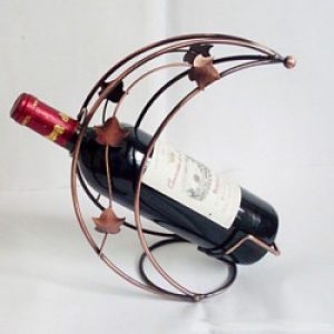 Casier à vin de style européen à motif floral en métal