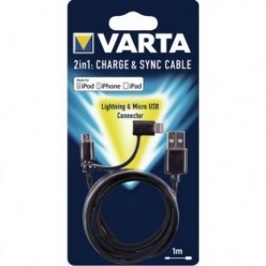 Câble 2 en 1 – Micro USB + Apple – 1m