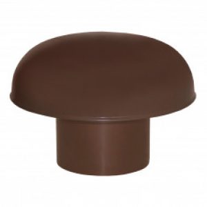 Chapeaux de ventilation PVC sans moustiquaire – Marron
