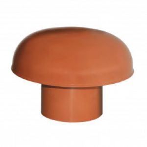 Chapeaux de ventilation PVC sans moustiquaire – Rouge tuile