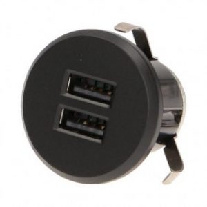 Chargeur double USB encastrable