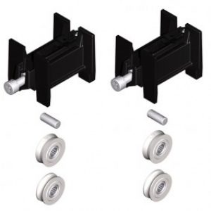 Chariot simple pour rénovation de coulissant aluminium – charge 110 kg