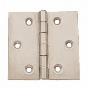 Charnière carrée en acier décapé – double feuille