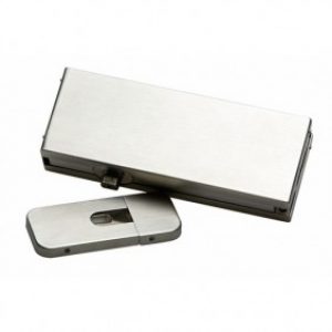Charnière hydraulique – encastrée – porte en verre – B Twist