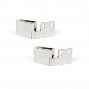 Charnière pour portes rentrantes en verre