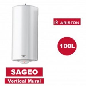 Chauffe-eau électrique vertical mural Sagéo 100 l –   Ø530 mm – ARISTON 3000352