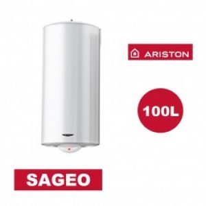 Chauffe-eau électrique vertical mural Sagéo 100 l –  Ø 560 mm – ARISTON 3000332