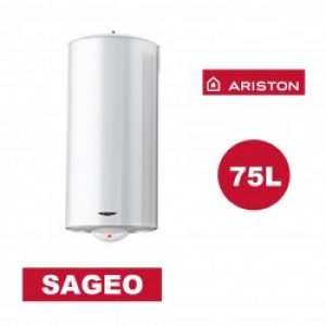 Chauffe-eau électrique vertical mural Sagéo 75 l –   Ø 470 mm – ARISTON 3200835