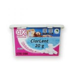 Chlore lent CTX 350 – 1 Kg – Galets 20 gr