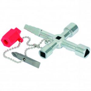 Clé universelle pour armoire éléctrique chaîne courte, 72×72 mm KS Tools 130.1020