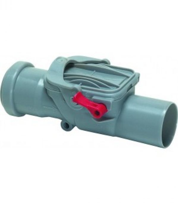 Clapet anti-retour PVC DN 50 KESSEL pour eaux usées avec siphon intégré