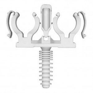 CLIPEO Double Ø16 BLANC – Fixation pour tube multicouche