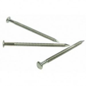 Clous inox pour bardage bois – pointe annelée – acier inox A2