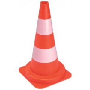 Cône de signalisation PVC recyclé – 50 cm
