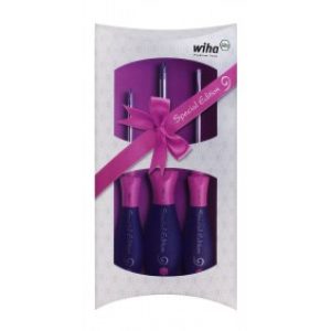 Coffret 3 tournevis SoftFinish – édition spéciale rose 302-S3