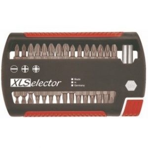 Coffret 30 embouts de vissage XL Selector : fendu, Phillips, Pozidriv et Torx