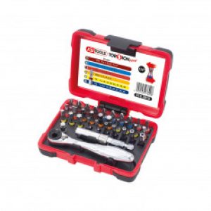 Coffret de 32 embouts de vissage 1/4 » à code couleur TORSIONpower KS Tools 918.3010