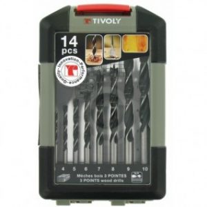 Coffret de forets et de méches plates 3 points Reverso