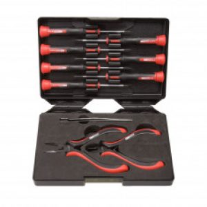 Coffret de pinces et tournevis électroniques, 1,4 à 3 mm – 10 pcs KS Tools 500.7180