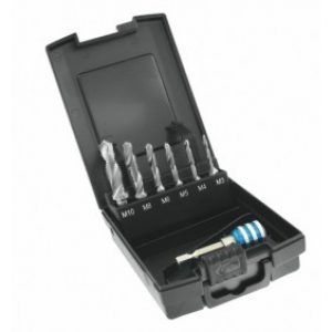 Coffret de six forets taraudeurs chanfreineurs queue hexagonale