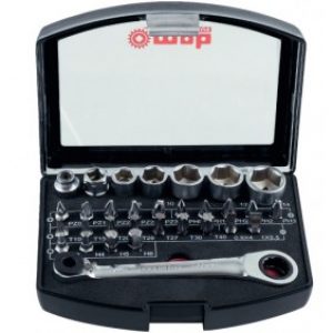 Coffret d’embouts et douilles 31 pièces – 23 embouts – 7 douilles