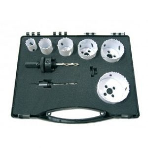 Coffret électricien 6 trépans bi-métal + accessoires