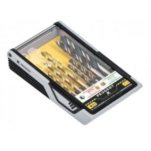 Coffret mixte forets métal Titanium et forets bois – 8 pièces