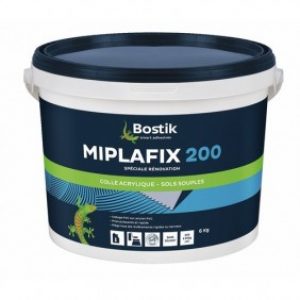 Colle acrylique pour revêtement de  sol souple  – Miplafix 200