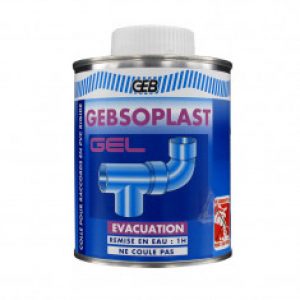 Colle GEBSOPLAST GEL pour raccords PVC évacuation – 500ml