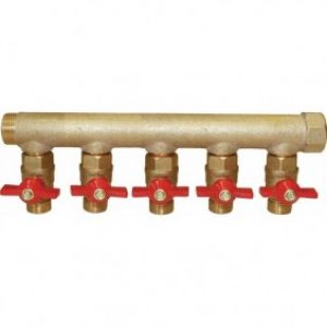 Collecteur 26×34 MF prè-équipé avec vannes 15×21