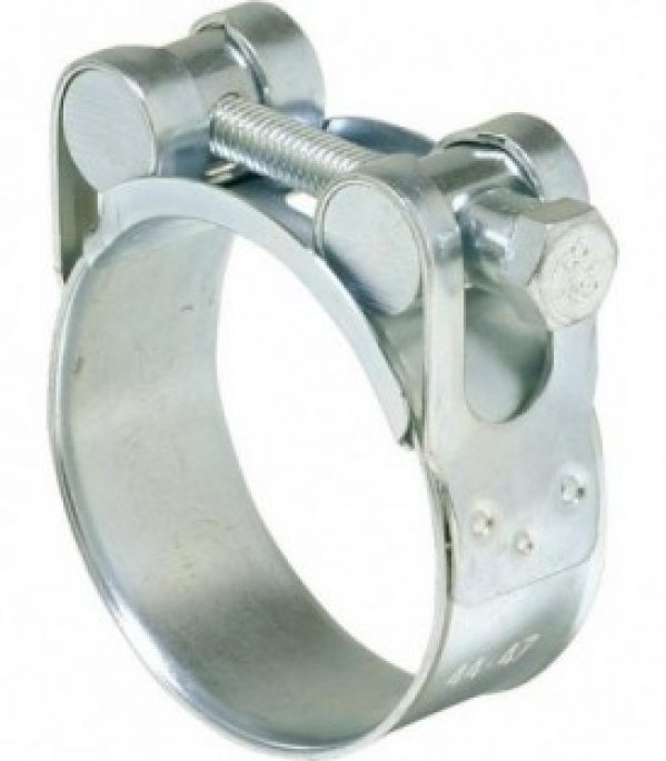 Collier d&rsquo;attache av boulons articules Inox V4a l bande larg 18mm/D 29-31 mm