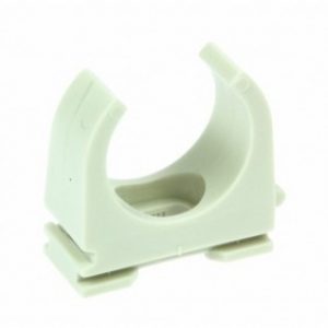 Collier de fixation pour tubes électriques – plastique gris – OPDZ