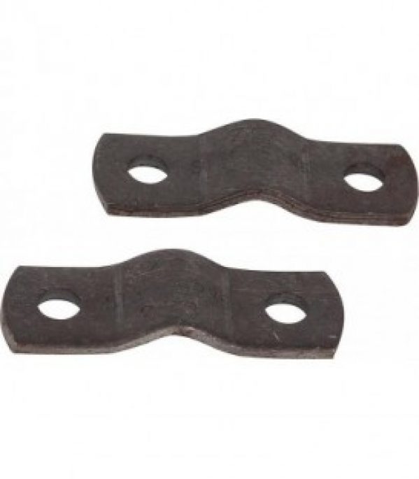 Collier de serrage à 2 pièces extré. arrondies,acier DIN 3567 DN 150 x 169 mm