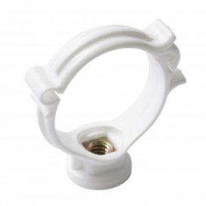 Collier monobloc blanc pour tube PVC Ø32 ou Ø40 ou Ø50  Nicoll