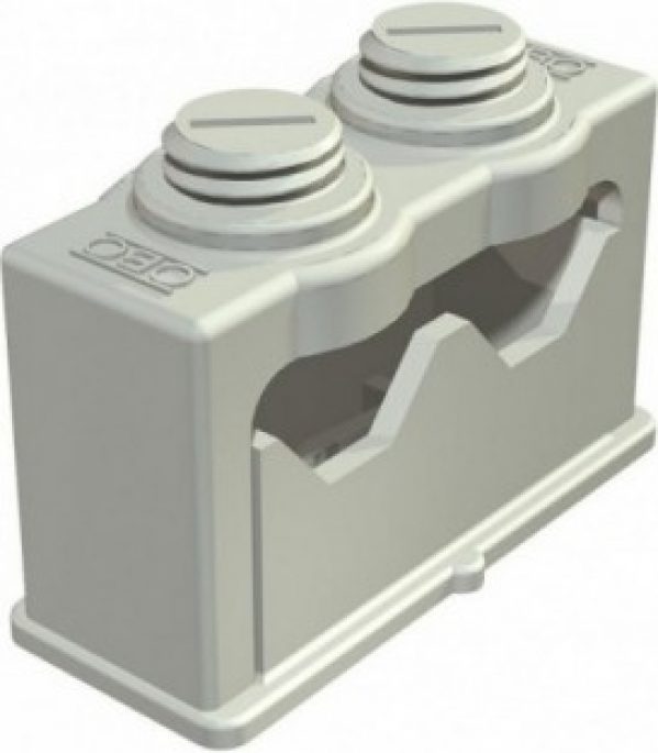 Collier prise ISO double 6-16 mm, gris clair 25 pcs