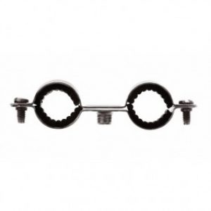 Colliers isophoniques doubles – acier zingué – taraudage 7×150