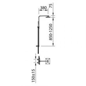 Colonne de douche thermostatique Nine Xtreme